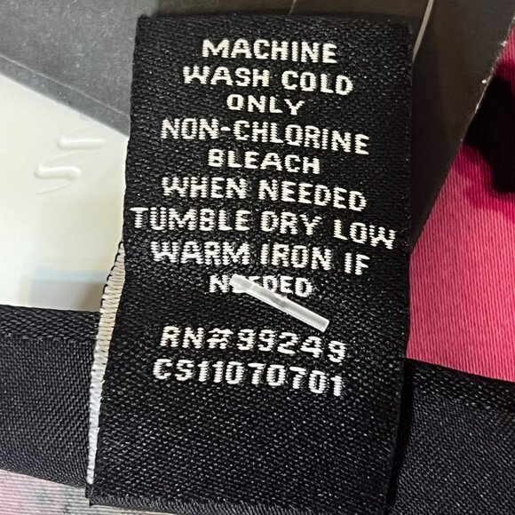 Liz & Me Platinum Collection18/20 IX Pink Black Abstract Short Sleeve Career NWT - Picture 4 of 9